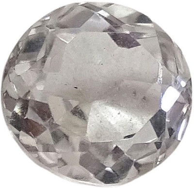 Sahiba Gems White Cut Natural Crystal Gemstone(3.9 carat)