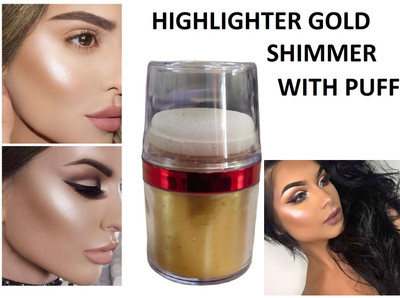 Herrlich Makeup Highlighter for Face Loose Powder and Glitter eye Shadow  Highlighter(SILVER)
