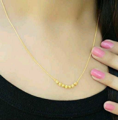 RUGVED ENTERPRISE Metal Gold-plated Gold Jewellery Set(Pack of 1)