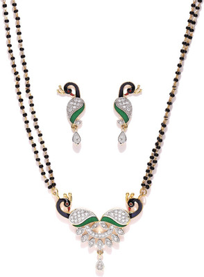 Divastri Alloy Gold-plated Multicolor Jewellery Set(Pack of 3)