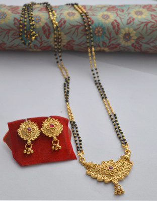 RADHEKRISHNA IMITATION Copper Gold-plated Gold Jewellery Set(Pack of 1)