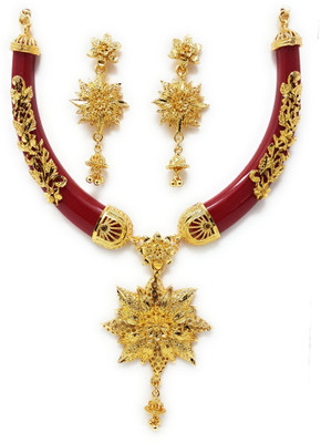 njj Zinc Red Jewellery Set(Pack of 1)