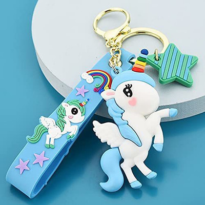 gtrp Cute Unicorn Keychain 3D Heavy Key chains and Key ring Holders (Single Piece) Key Chain