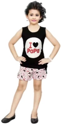 Pulpy Girls Party(Festive) T-shirt Pant(Black)