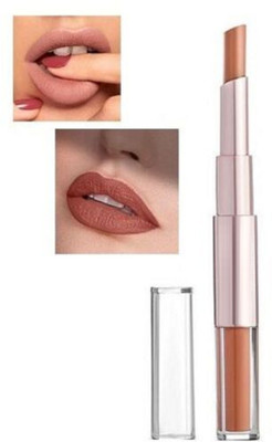tanvi27 LONG LASTING MATTE FINISH 2 IN 1 LIPSTICK(BROWN, 12 ml)