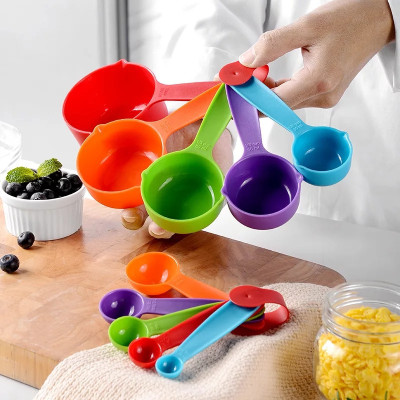 K Kudos Enterprise Cups and Spoons Set 10 Pcs Measuring Cup Set(250 ml)