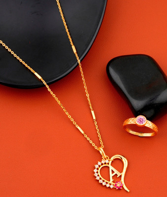 Vraj india Alloy Gold-plated Gold Jewellery Set(Pack of 1)