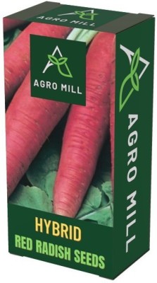 AGRO MILL PREMIUM QUALITY RED RADISH/LAAL MOOLI SEEDS FOR KITCHEN GARDEN Seed(30 per packet)