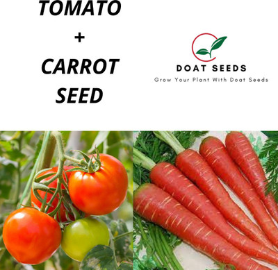 Doat Tomato With Carrot 2 Varieties of Vegetable Seeds Seed(100 per packet)