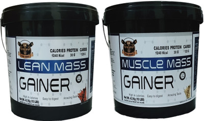 Gk King Series Lean & Muscle Mass Gainer Combo Inspired By USA (ChocoVanilla 10Lbs+10Lbs) Weight Gainers/Mass Gainers(9 kg, Chocolate) Gk King Series Lean & Muscle Mass Gainer Combo Inspired By USA (ChocoVanilla 10Lbs+10Lbs) Weight Gainers/Mass Gainers(9 kg, Chocolate)