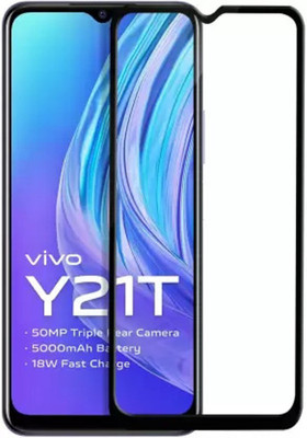 DMJHP Edge To Edge Tempered Glass for Vivo Y21T(Pack of 1)