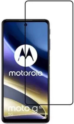 DMJHP Edge To Edge Tempered Glass for Motorola G51(Pack of 1)