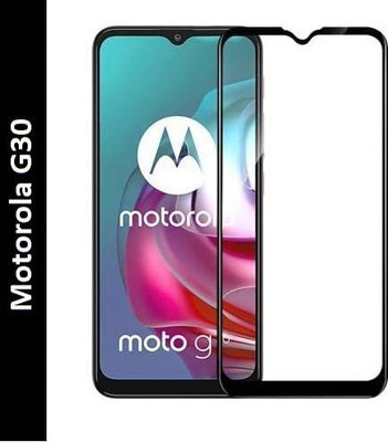 VISHZONE Edge To Edge Tempered Glass for Motorola Moto G30(Pack of 1)