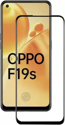 DMJHP Edge To Edge Tempered Glass for Oppo F19s(Pack of 1)