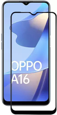DMJHP Edge To Edge Tempered Glass for Oppo A16(Pack of 1)