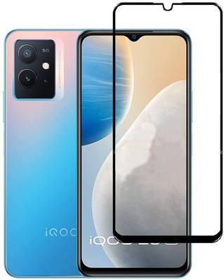 Caseline Edge To Edge Tempered Glass for VIVO T1 5G, VIVO T1 ,Vivo Y55 5G ,IQOO Z6 5G ,Vivo Y75 5G(Pack of 1)