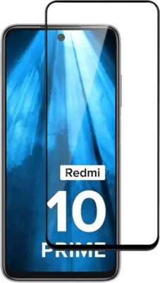 DMJHP Edge To Edge Tempered Glass for Mi Redmi 10 Prime(Pack of 1)
