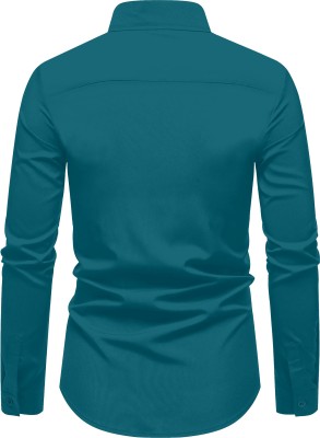 Paul Henry Men Solid Casual Blue Shirt