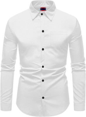 Paul Henry Men Solid Casual White Shirt
