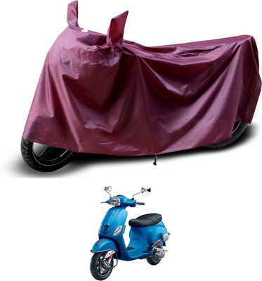 PAGORA Waterproof Two Wheeler Cover for Vespa(Vespa, Maroon)