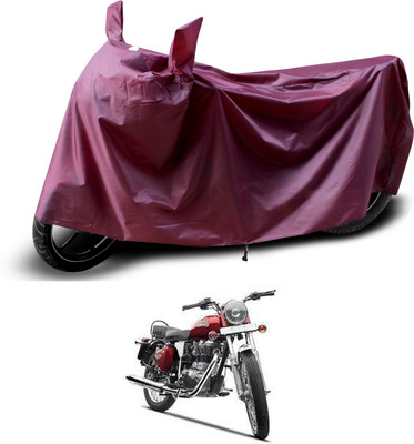 PAGORA Two Wheeler Cover for Royal Enfield(Bullet Electra Twinspark, Maroon)