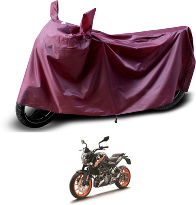 PAGORA Waterproof Two Wheeler Cover for KTM(Duke 200, Maroon)