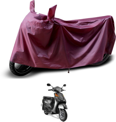 PAGORA Waterproof Two Wheeler Cover for Indus(Yo Electron, Maroon)
