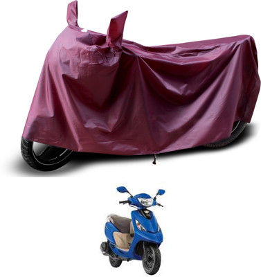 PAGORA Waterproof Two Wheeler Cover for TVS(Zest, Maroon)