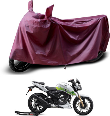 PAGORA Waterproof Two Wheeler Cover for TVS(Apache, Maroon)