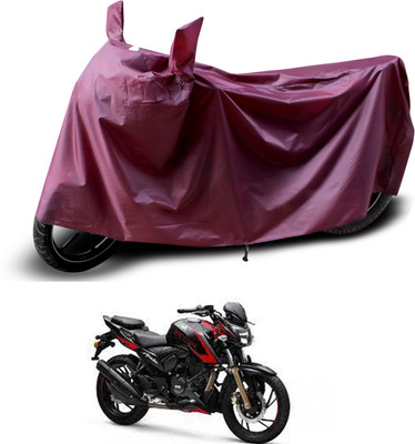 PAGORA Waterproof Two Wheeler Cover for TVS(Apache RTR 200 4V, Maroon)