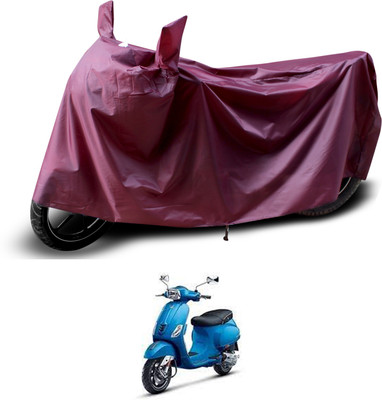 PAGORA Waterproof Two Wheeler Cover for Piaggio(Vespa SXL 125, Maroon)
