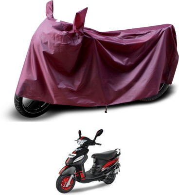 PAGORA Waterproof Two Wheeler Cover for Mahindra(Duro 125, Maroon)