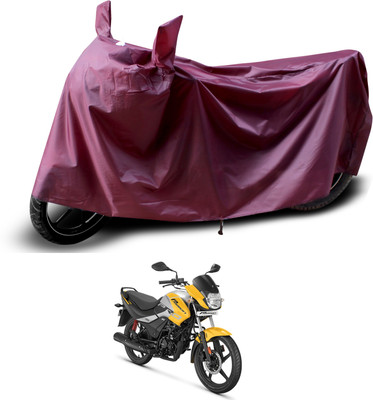 PAGORA Waterproof Two Wheeler Cover for Hero(Passion Plus, Maroon)