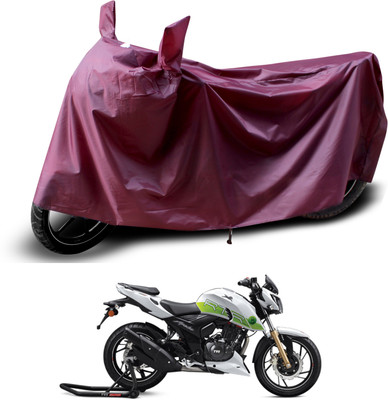 PAGORA Waterproof Two Wheeler Cover for TVS(Apache RTR 200 Fi E100, Maroon)