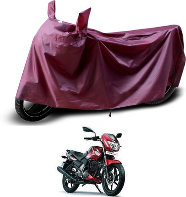 PAGORA Waterproof Two Wheeler Cover for TVS(Flame SR125, Maroon)