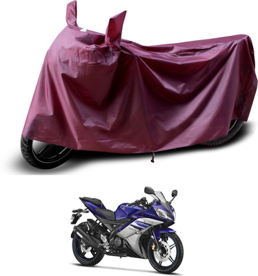 PAGORA Waterproof Two Wheeler Cover for Yamaha(YZF R15 Ver 2.0, Maroon)