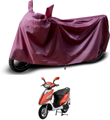 PAGORA Waterproof Two Wheeler Cover for TVS(Scooty Streak, Maroon)