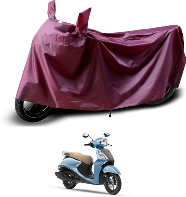 PAGORA Waterproof Two Wheeler Cover for Yamaha(Fascino 125 FI, Maroon)