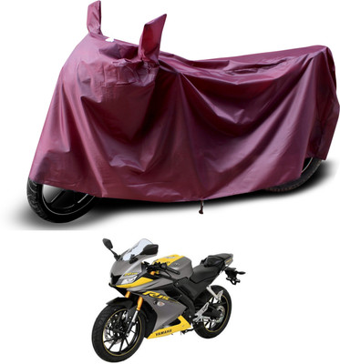 PAGORA Waterproof Two Wheeler Cover for Yamaha(R15 V3, Maroon)