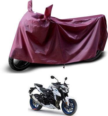 PAGORA Waterproof Two Wheeler Cover for Suzuki(GSX, Maroon)