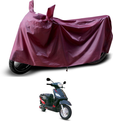 PAGORA Waterproof Two Wheeler Cover for Hero(Electric NYX e5, Maroon)