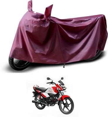 PAGORA Waterproof Two Wheeler Cover for Hero(Splendor I Smart, Maroon)