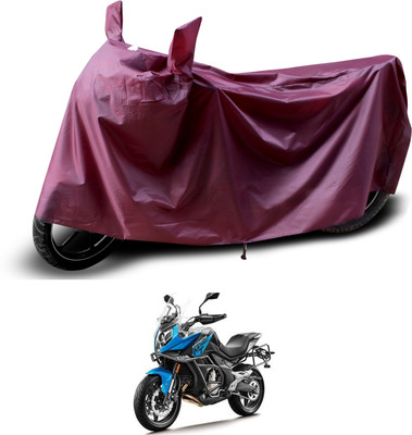 PAGORA Waterproof Two Wheeler Cover for CFMoto(650MT, Maroon)