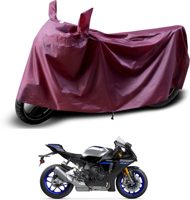 PAGORA Waterproof Two Wheeler Cover for Yamaha(YZF R1M, Maroon)