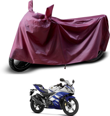 PAGORA Waterproof Two Wheeler Cover for Yamaha(R15 s, Maroon)