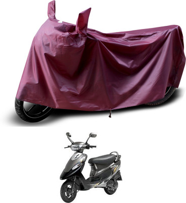 PAGORA Waterproof Two Wheeler Cover for TVS(Scooty Pep+, Maroon)
