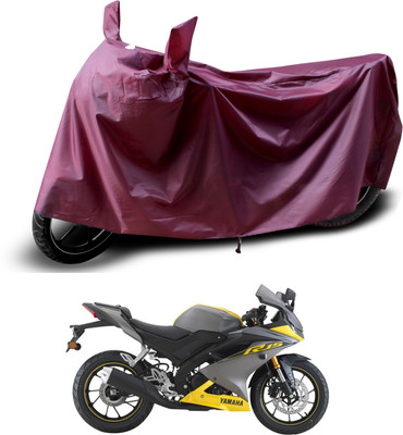 PAGORA Waterproof Two Wheeler Cover for Yamaha(YZF R15 V3.0, Maroon)