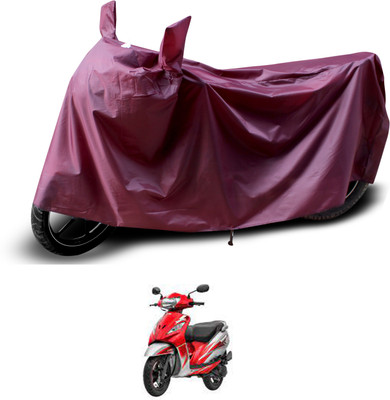 PAGORA Waterproof Two Wheeler Cover for TVS(Wego, Maroon)