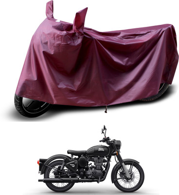 PAGORA Waterproof Two Wheeler Cover for Royal Enfield(Bullet 350 Twinspark, Maroon)