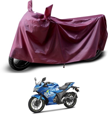 PAGORA Waterproof Two Wheeler Cover for Suzuki(Gixxer SF 250, Maroon)